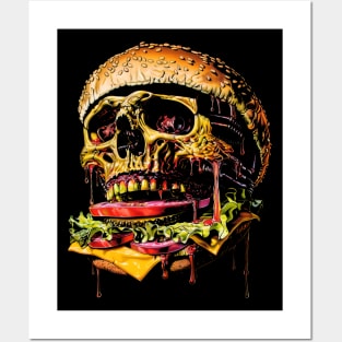 Skull Burger Posters and Art